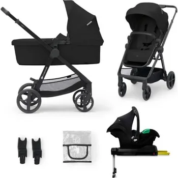Kočárek KINDERKRAFT Kočík kombinovaný 4v1 Newly Classic Black + Mink PRO