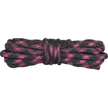 Tkaničky do bot Trekové tkaničky do bot, jeden pár - Růžovo černé, 120 cm