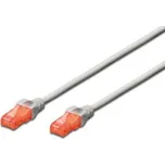 Digitus patch kabel UTP RJ45-RJ45 level CAT 6 20m šedá