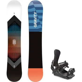 Snowboard Gravity snowboards Snowboard komplet Gravity Adventure 25/26 + vázání RAVEN King Velikost: 156 cm, Velikost vázání: M