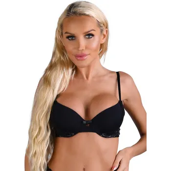 Dámská erotická podprsenka Daring Intimates Day & Night Push-up bra with lace racerback - Black - 85C