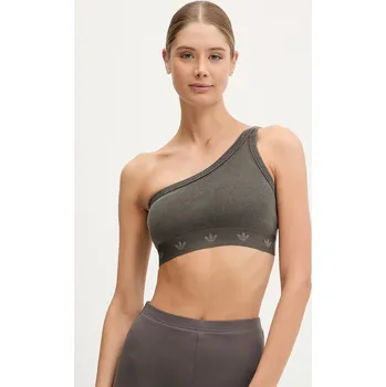 Top adidas Originals RIB BRA JC7558 hnědá 98X, vel. L