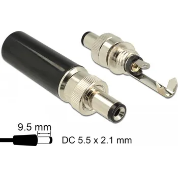 Vývojová deska Delock Konektor DC 5,5 x 2,1 mm s délkou 9,5 mm samec