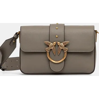 Kožená kabelka Pinko 104340.A0QO šedá 90X, vel. ONE SIZE