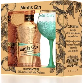Gin Mintis gin Clementine 0,7L 41,8% (dárkové balení 1 sklenice)
