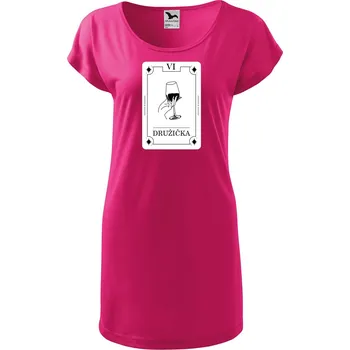 Dámské tričko DOBRÝ TRIKO Dámské tričko/šaty Družička tarot Velikost: 2XL, Barva: Purpurová