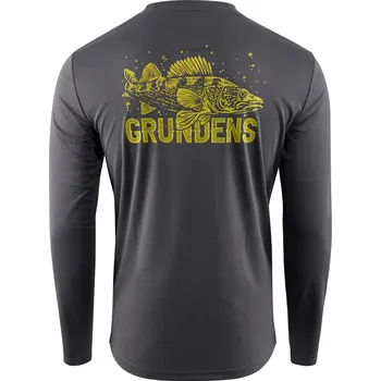 Rybářské oblečení Grundéns Triko King Of The Lakes LS Tech Tee Anchor - M
