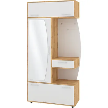 Předsíňová stěna Předsíňová stěna DEBUT Barva: dub tacho + bílá