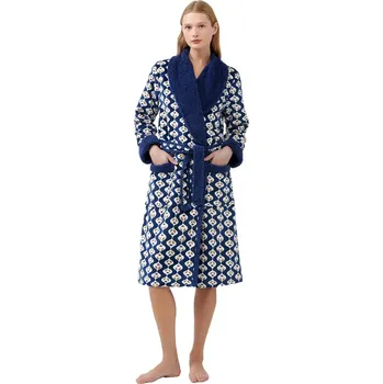 Dámský župan Dámský hřejivý župan Vamp s potiskem 21412 velikost M