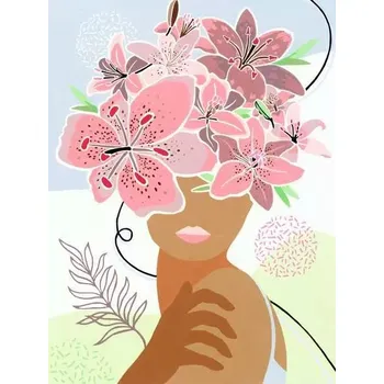 Obraz Ravensburger CreArt Květiny v mých myšlenkách (Malování na plátno)