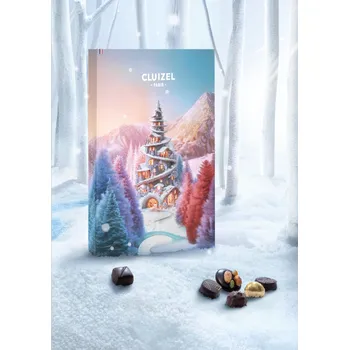 Čokoláda CLUIZEL Manufacture ČOKOLÁDOVÝ ADVENTNÍ KALENDÁŘ 2025 273 g