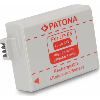 PATONA baterie pro foto Canon LP-E5 850mAh