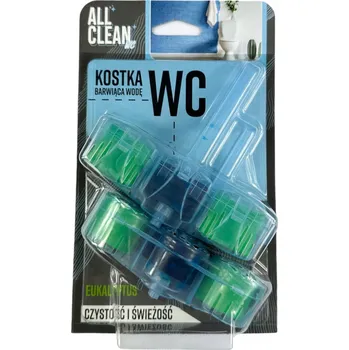 WC čistič WC blok barvící vodu All Clean - eukalyptus
