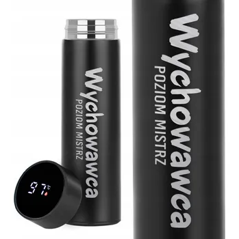 Termoska TERMOSKA S DISPLEJEM Černý VÝCHOVNÝ MISTR Pro Učitele Ke Dni Učitelů