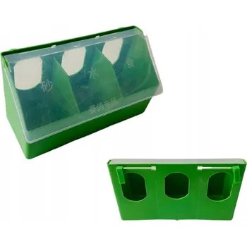 Pro ptáka KRMÍTKO PRO HOLUBY A PTÁKY, NAPÁJEČKA TROJITÁ ZAVĚŠOVACÍ UZAVÍRATELNÁ