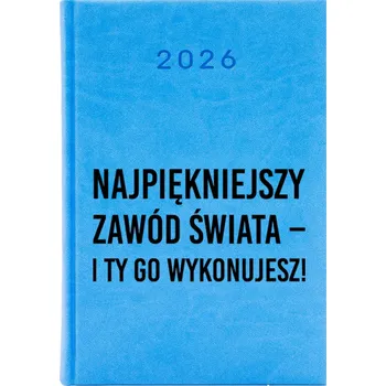 Kalendář Knižkový kalendář 2026 A5 FunnyCase modrý