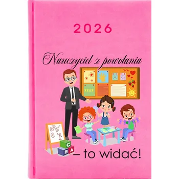 Kalendář Knižkový kalendář 2026 A5 FunnyCase růžový