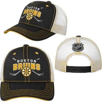 Kšiltovka Outerstuff Dětská kšiltovka Boston Bruins NHL Lockup Meshback Adj.