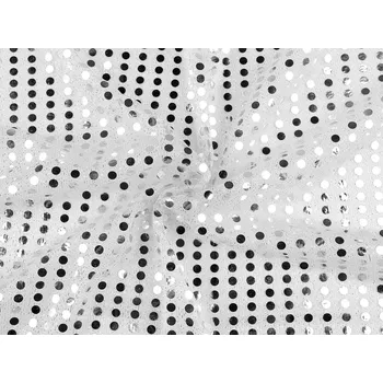 Flitrový úplet Ø7 mm bílá 1 m