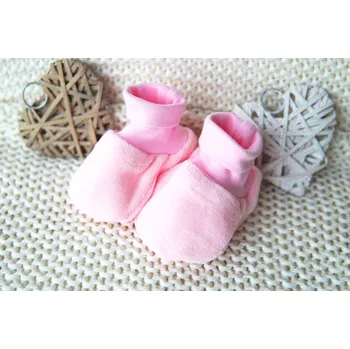 Capáčky AMÁLKA Plyšové capáčky pro miminko, růžové Velikost: 56-68