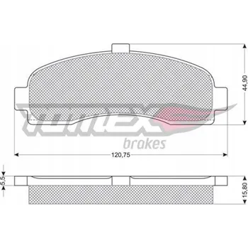 Brzdová destička Tomex TX 11-10 Sada brzdových destiček, kotoučové brzdy