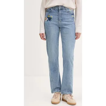 Dámské džíny Džíny Desigual SUNFLO dámské, high waist, 25WWDD23 modrá 55J, vel. 38