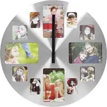 Hliníkové nástěnné hodiny s fotorámečky…