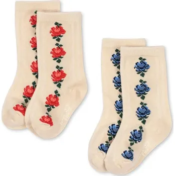 Pánské ponožky Dětské ponožky Konges Sløjd 2 PACK FINE JAQUARD SOCKS 2-pack KS103635.9BYA béžová 08X, vel. 29/32