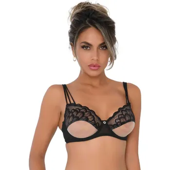 Dámská erotická podprsenka Daring Intimates Day & Night Unlined bra w faux underbust - Black - 75B