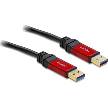 Datový kabel Delock USB 3.0-A samec / samec kabel 2 m Premium
