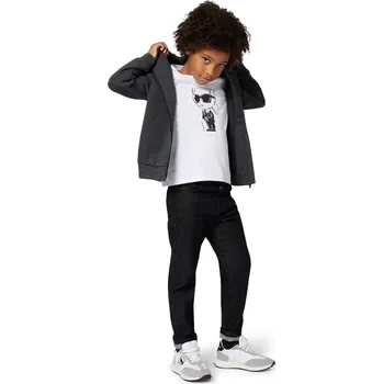 Dětská móda Dětské bavlněné tričko Karl Lagerfeld Z30957.114.150 bílá 00X, vel. 126