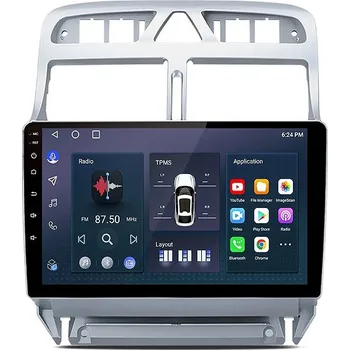 Autorádio Ossuret Autorádio Peugeot 307 od 2001, CarPlay, Verze C s podporou multifunkce volantu