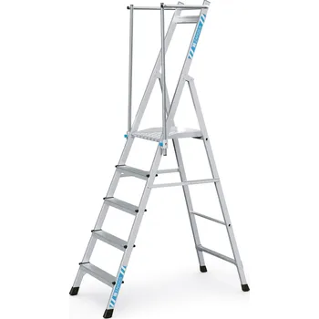 Žebřík ZARGES ZAP Neo S plošinový žebřík, Výška plošiny: 1,24 m