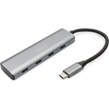 USB hub DIGITUS 4portový USB-C HUB 4x USB-C 3.1 Gen1, 5Gbps