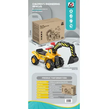 Odrážedlo RKToys Dětské odrážedlo bagr