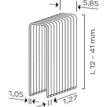Sponkovačka KMR-BEA Spona typ C ( BeA 90 ) pro Kombi přístroj 3489 (12100540) Varianta: Spona C 12 GALV
