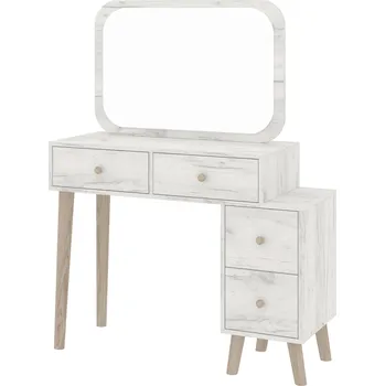 Toaletní stolek Toaletní stolek DRESS-07 Barva: dub kraft - bílý