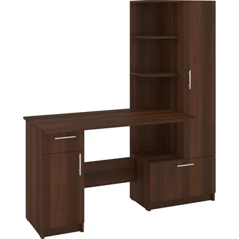 Psací stůl Psací stůl SANS pravá Barva: ořech - tmavý