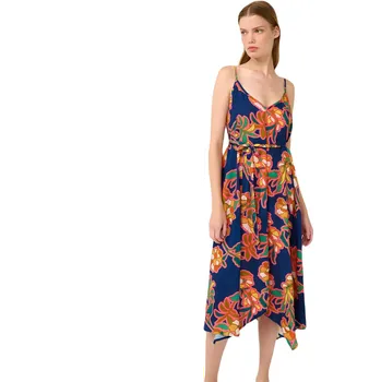 Dámské šaty Letní šaty Vamp s cípatým lemem 22452 blue lapis velikost XL