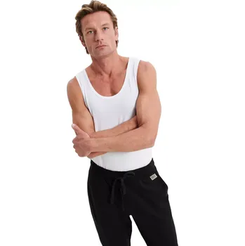 Pánská móda Vamp pánské bavlněné tepláky s kapsami 21199 black velikost L