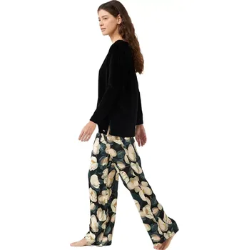 Dámská móda Dámské pyžamo Vamp s potiskem magnólie 21104 velikost S