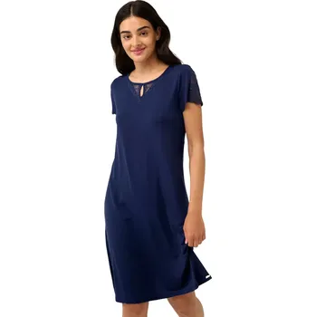 Dámská noční košile Jednoduchá letní noční košile Vamp s krajkou 22090 blue cavern velikost XL