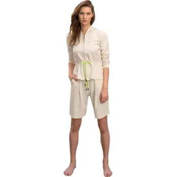 Dámská móda Pohodlné dámské kraťasy Vamp 16176 béžová velikost S