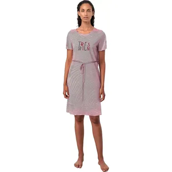 Dámská móda Dámské pruhované domácí šaty Vamp velikost XL