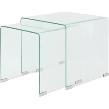 Konferenční stolek Čtvercový stolek VidaXL, 42 x 42 x 41,5 cm, růžové odstíny