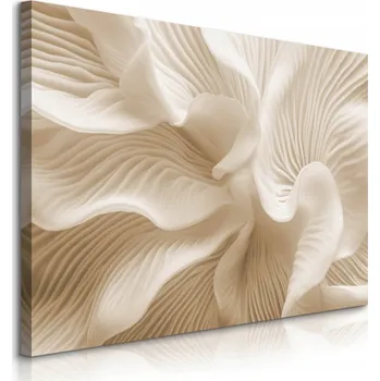 Obraz Obraz Na Plátně do obýváku Béžové vlny Abstrakce Boho Glamour styl 30x20