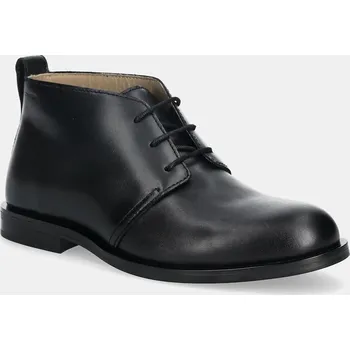 Dámská móda Kožené polobotky Calvin Klein ESS RUBBER DESERT BOOT LTH HM0HM01979 černá 99X, EUR 40