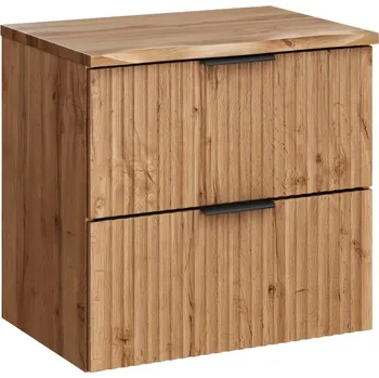 Policová skříň Závěsná skříňka Casad Nature s deskou 60 cm dub wotan