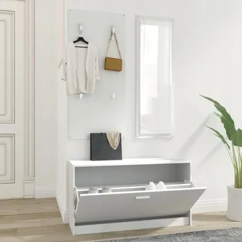 Botník Botník VidaXL 80 x 46,5 x 27 cm bílá