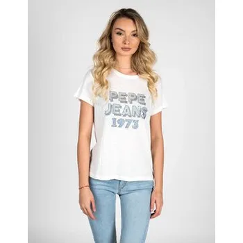 Pánské tričko Pepe Jeans T-Shirt PL504817 | Bibiana Bílá Regular Fit L